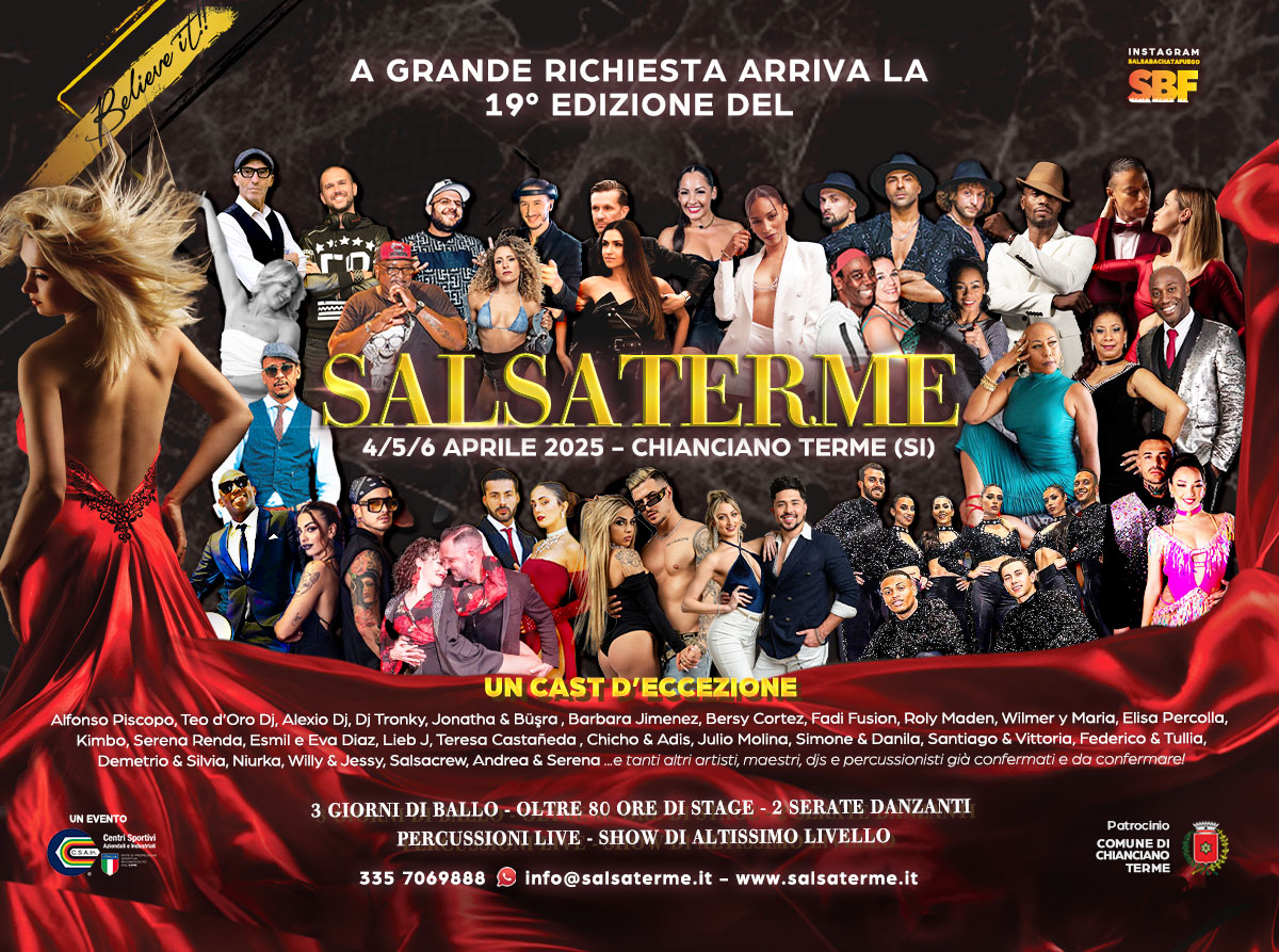 Salsaterme 19Β°ediz. * 4 5 6 Aprile 2025*
