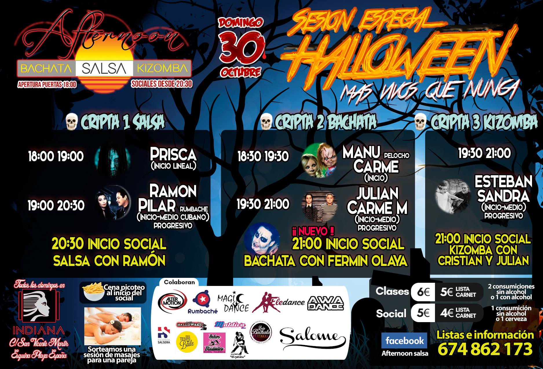 Afternoon Salsa especial Halloween