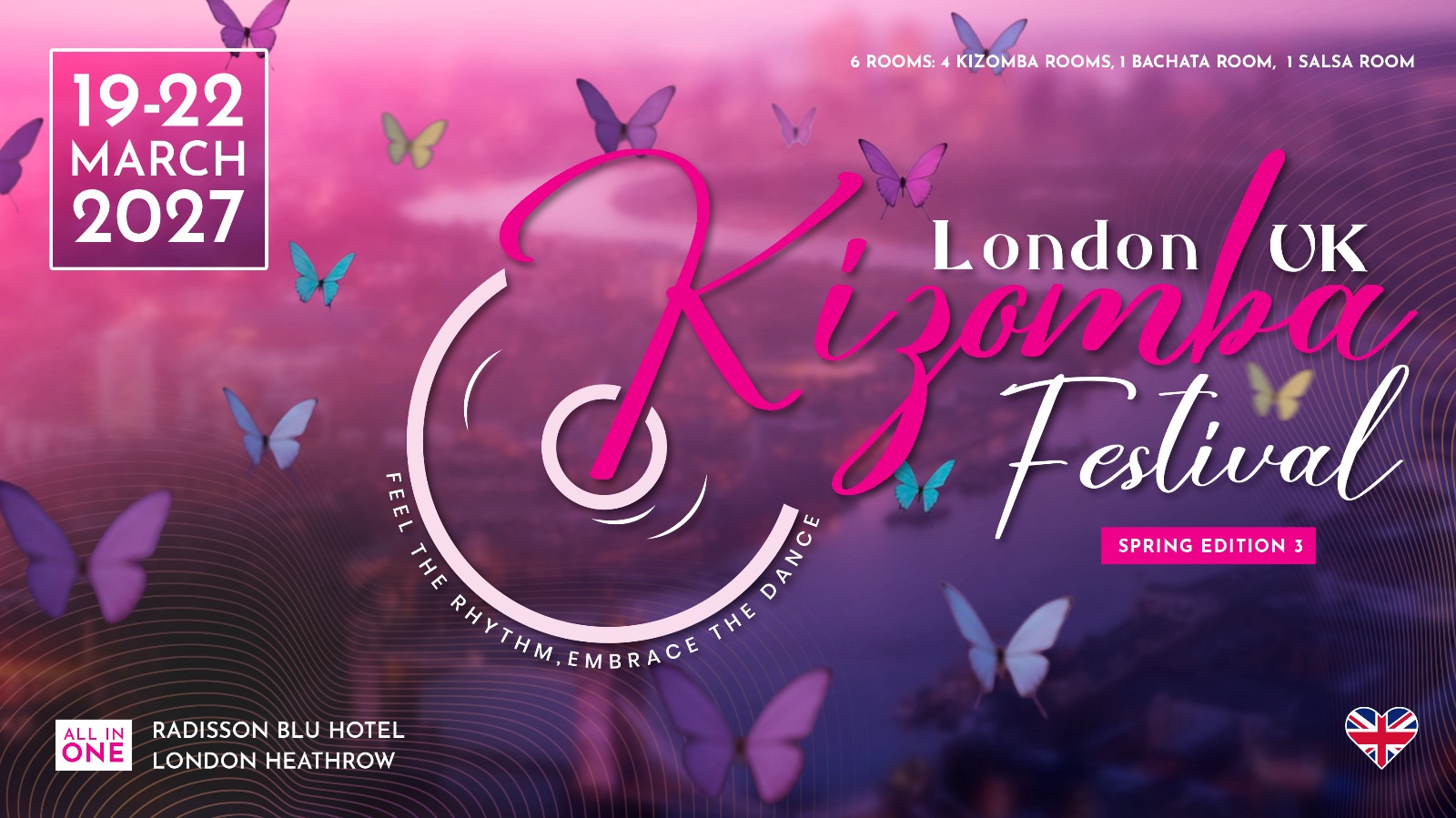 Kizomba Festival London UK Spring Edition 3. (19-22 March 2027)
