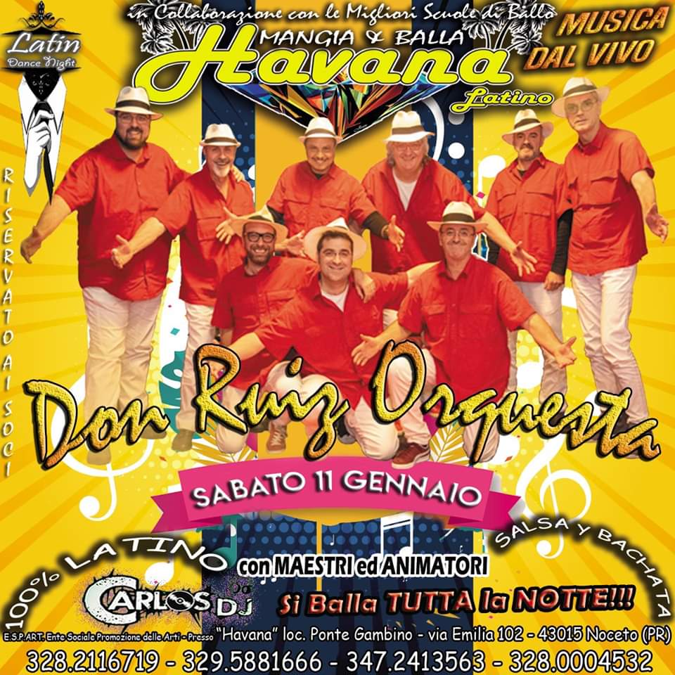 Havana Latino&Romantico - DON RUIZ ORQUESTA dal VIVO+ Dj Carlos