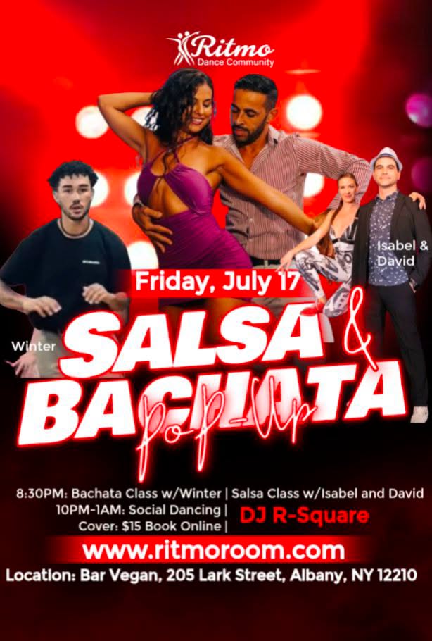 Salsa and Bachata Pop-Up Fridays (at Bar Vegan) ππ»