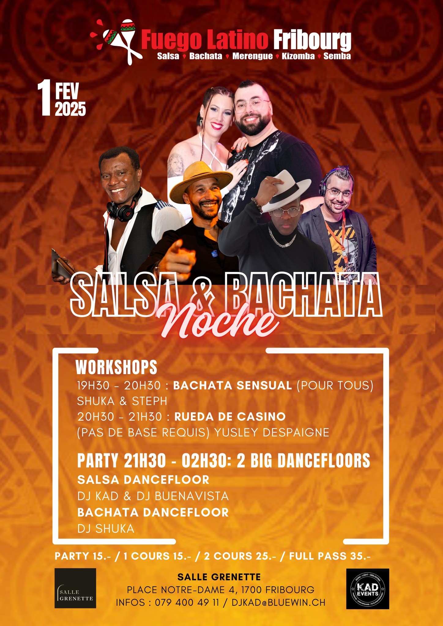 FUEGO LATINO "Salsa y Bachata Noche"★★
