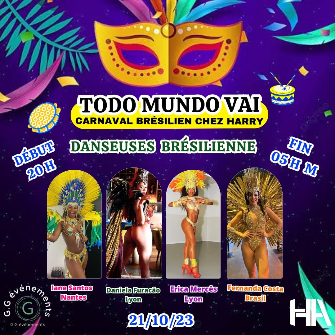 GG ÉVÉNEMENTS CARNAVAL BRÉSILIEN +SBK+forro+reggaeton +