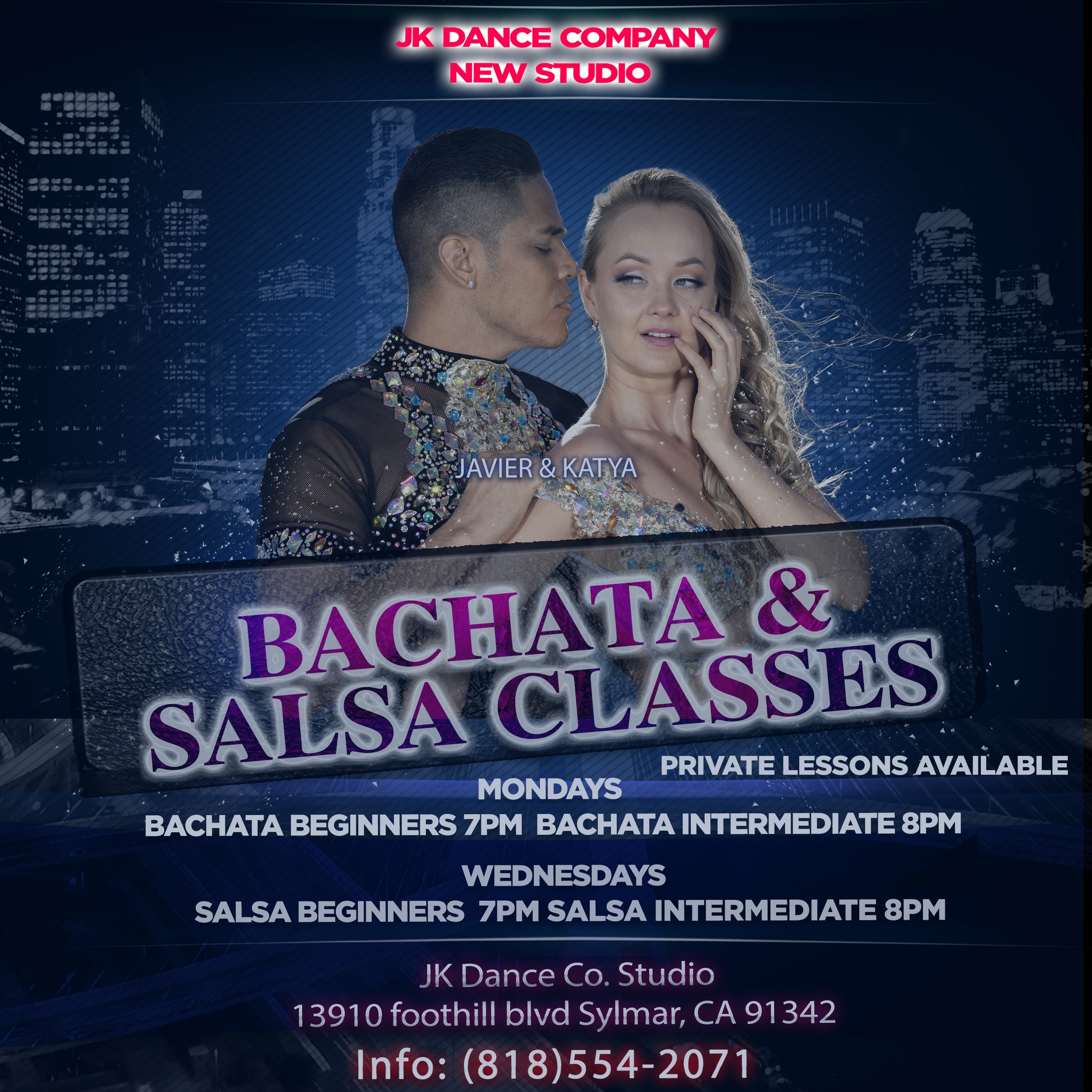 Salsa Wednesday Lessons at New JK Dance Co Studio