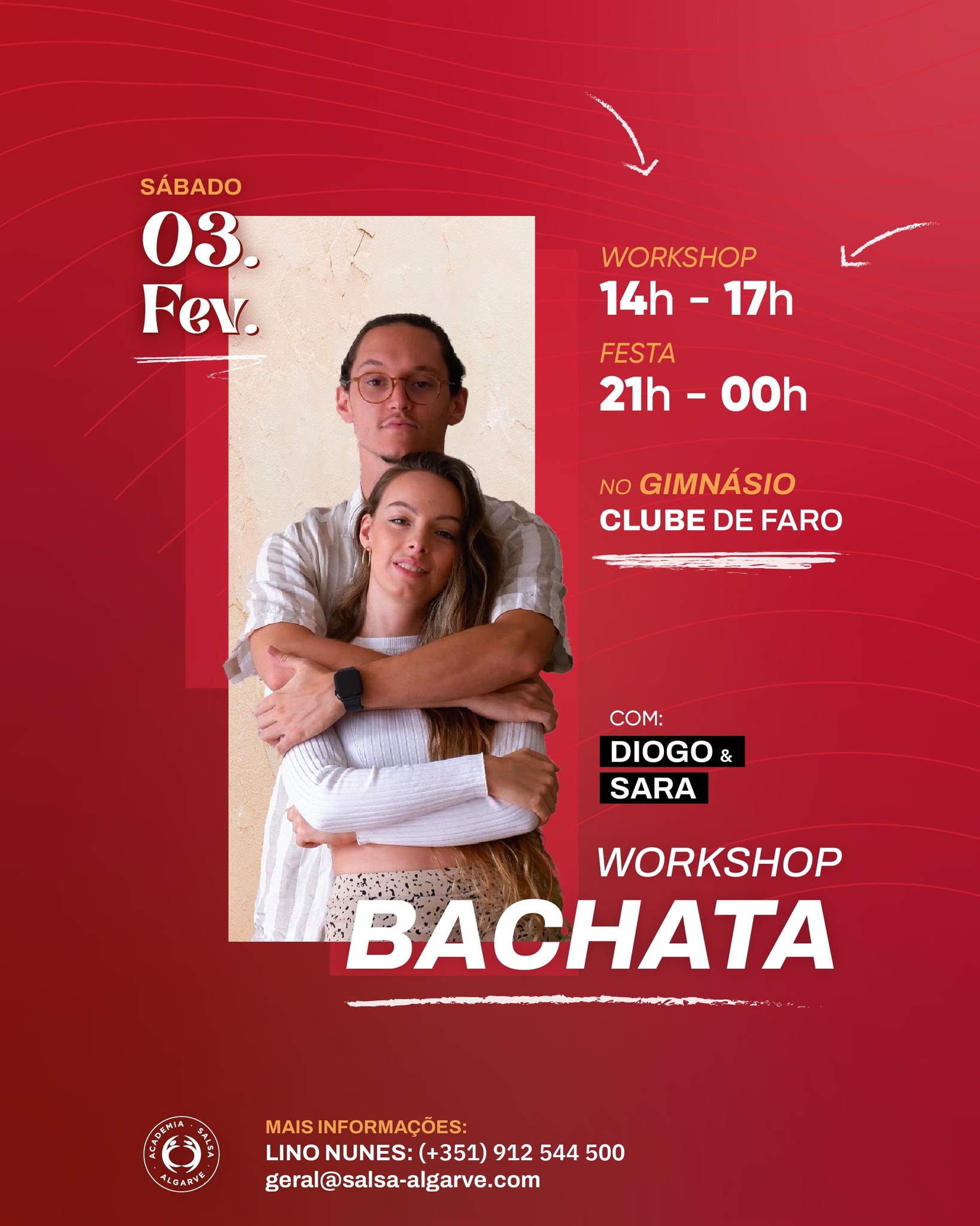 Workshop de Bachata com Diogo e Sara