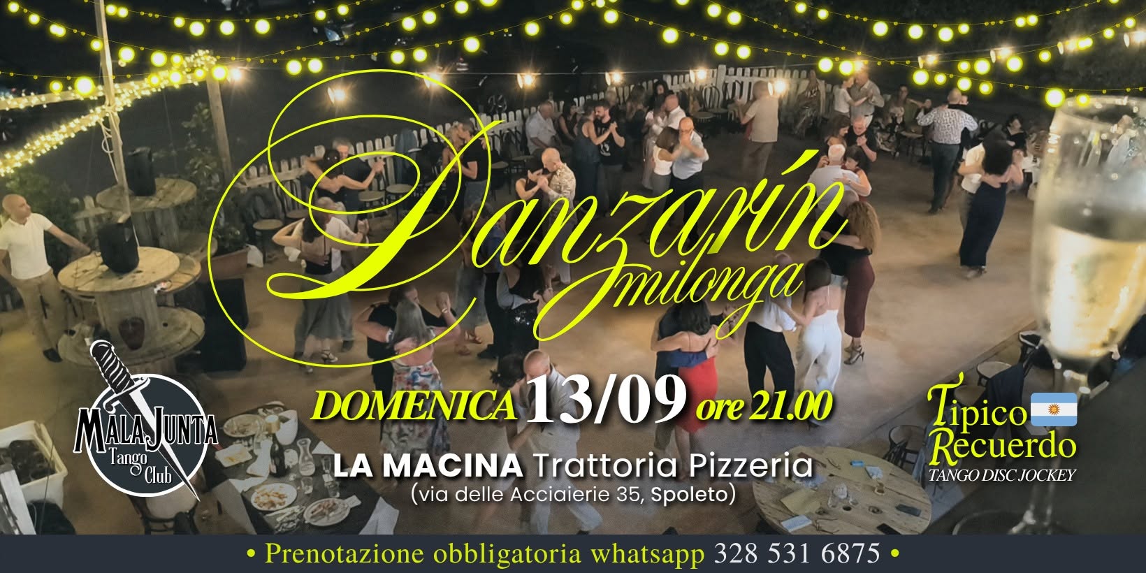 Danzarín Milonga • 13 Settembre • Spoleto