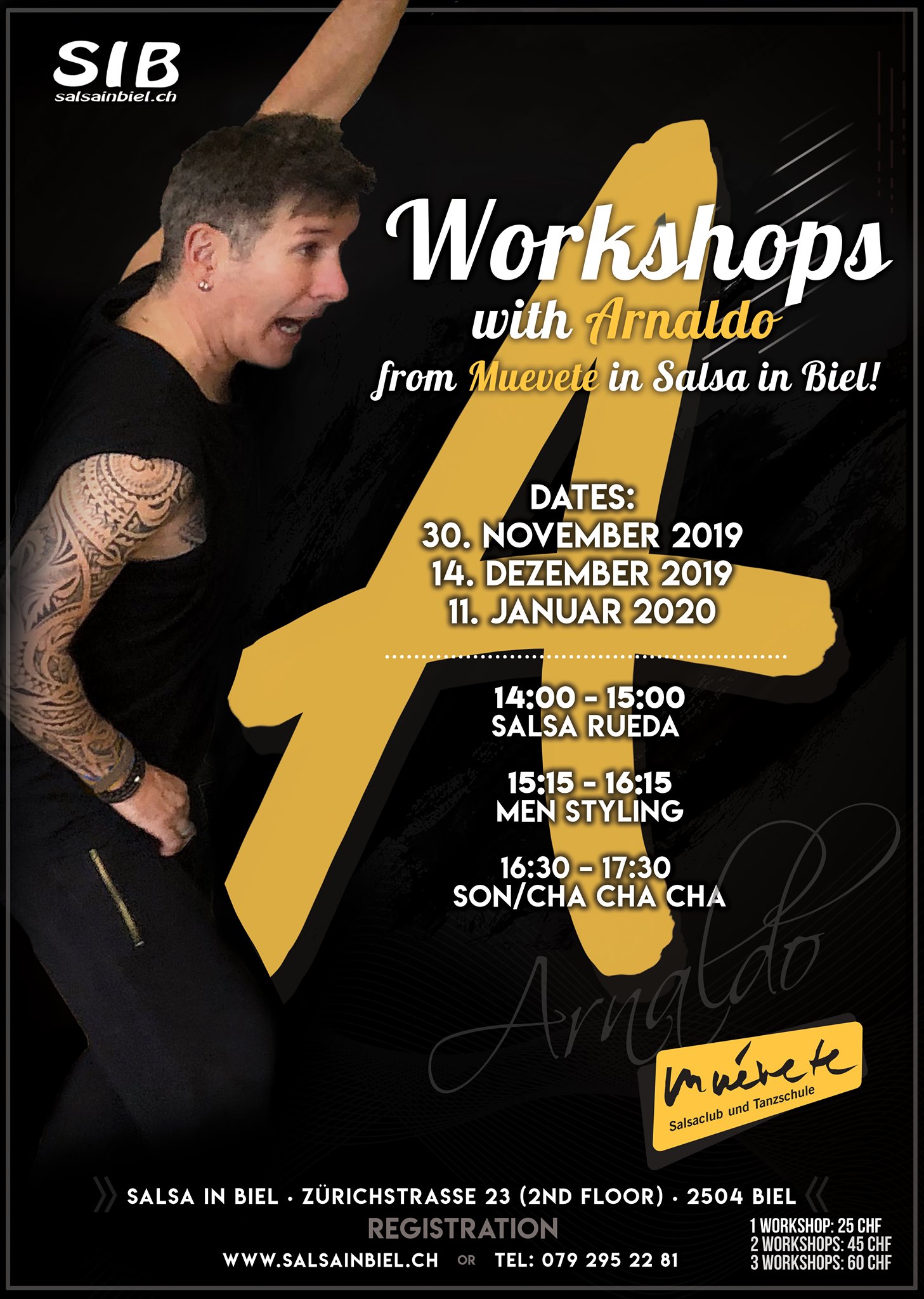 Workshop with Arnaldo from Muévete Bern