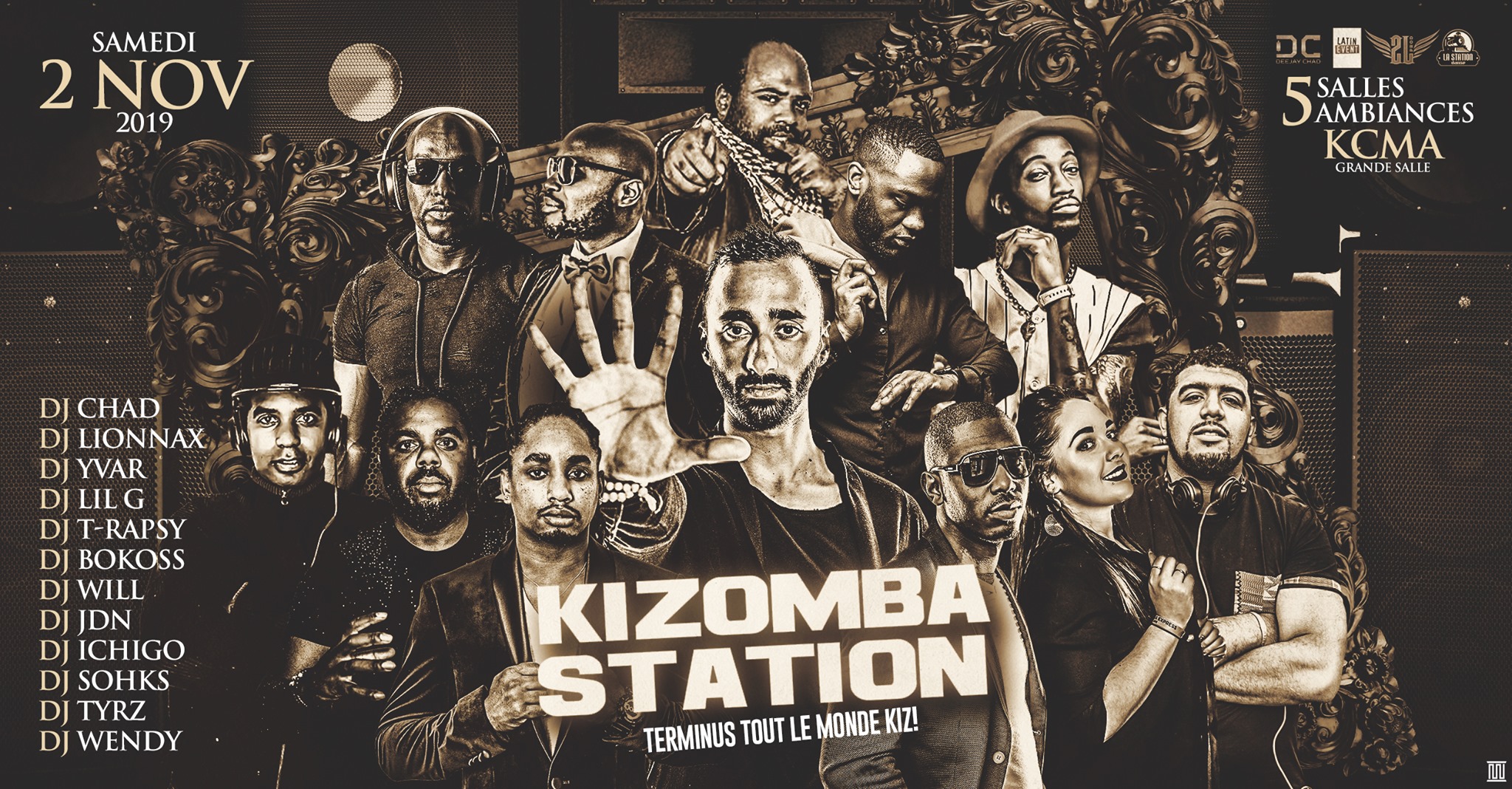 Kizomba Station Spe KCMA - Samedi 2 Novembre - 5 salles