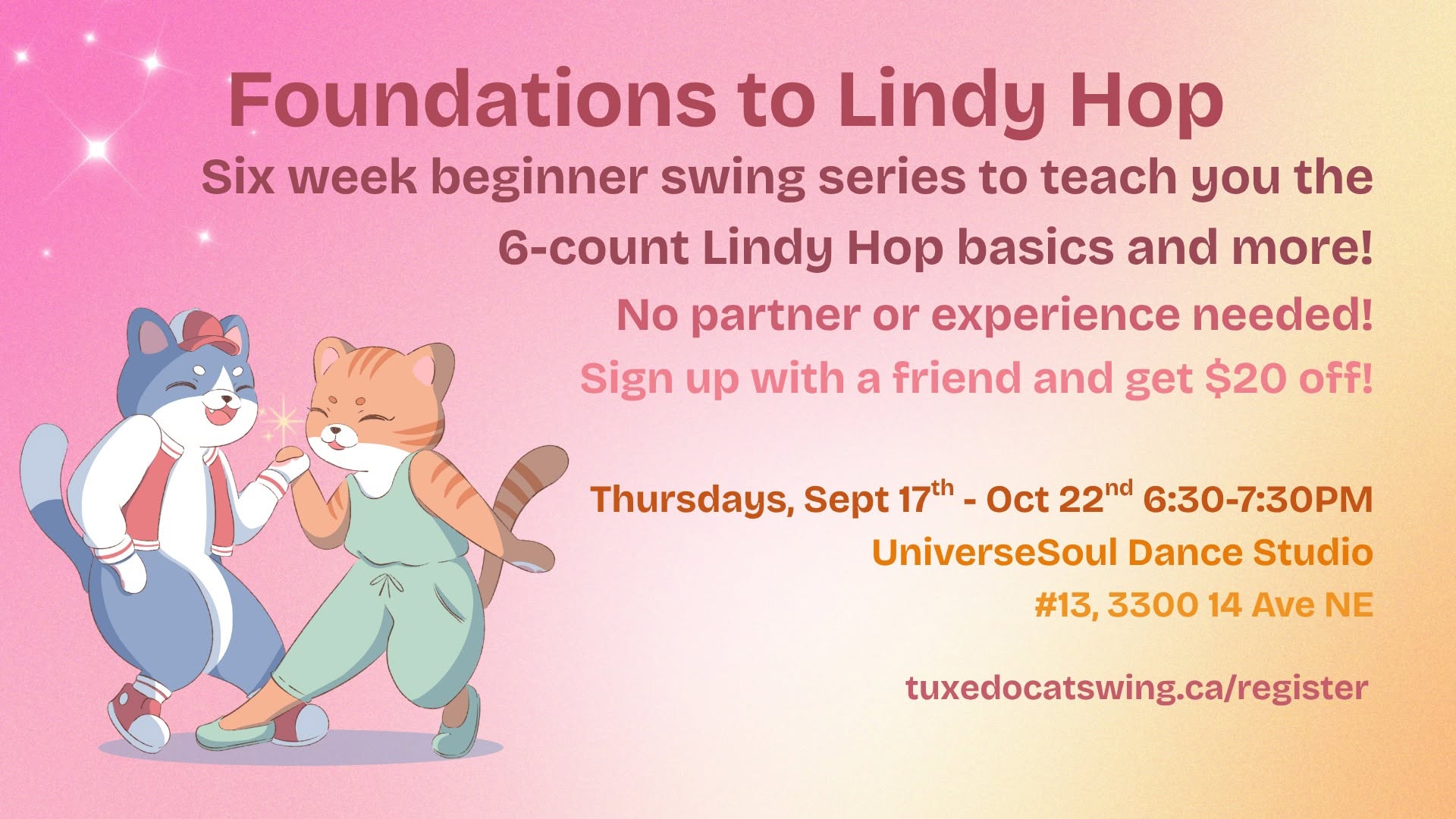 Foundations to 6-Count Lindy Hop - Beginner Swing Dance Classes