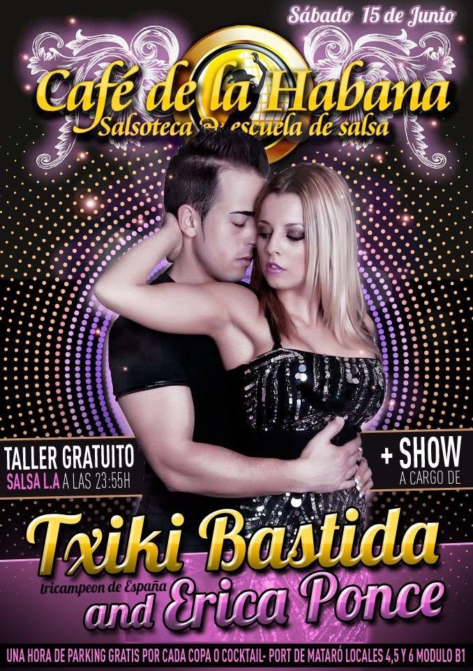 TXIKI BASTIDA Y ERICA PONCE EN CAFE DE LA HABANA MATARO