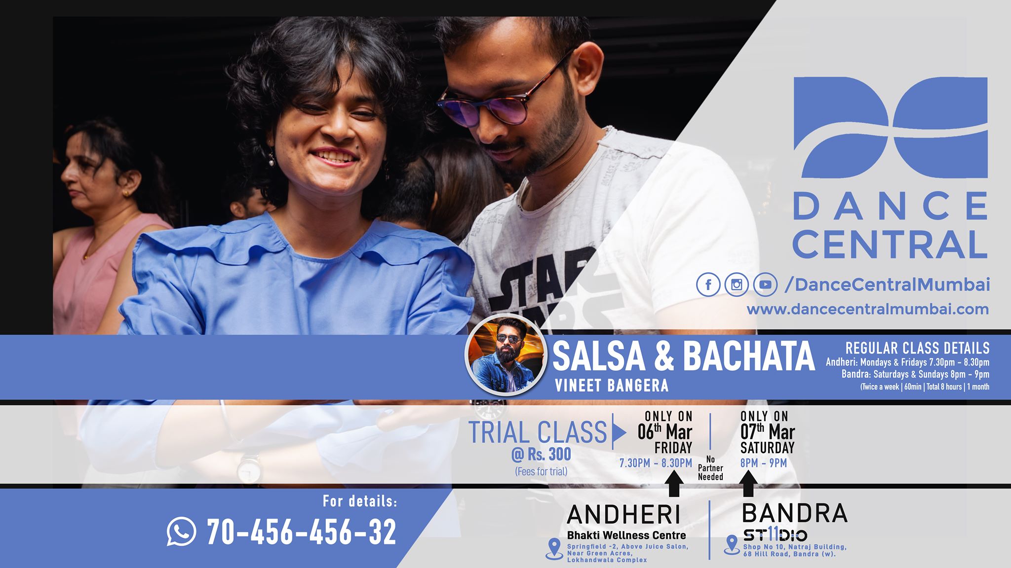 Bandra - Salsa Basic Trial Demo Class by Dance Central