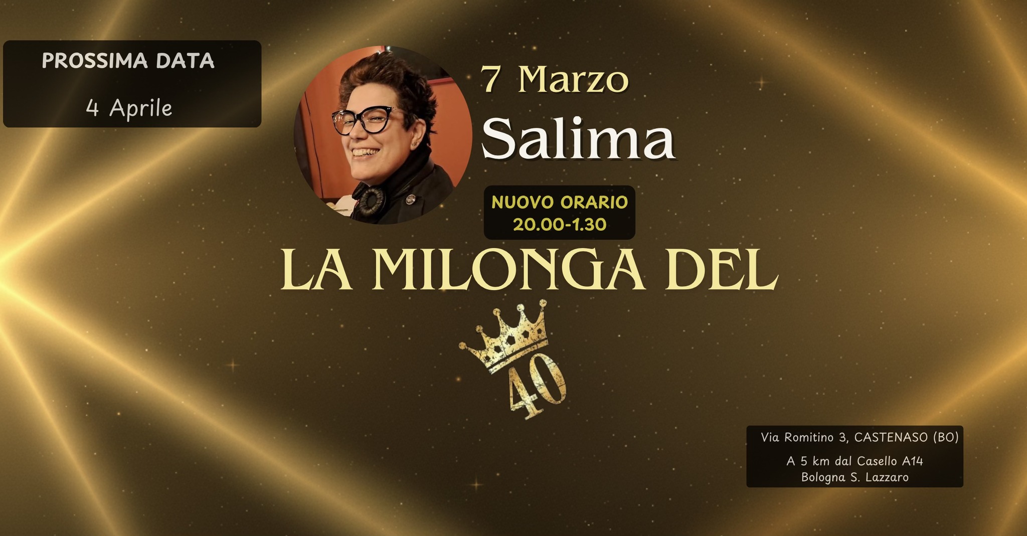 La Milonga del 40 - DJ Salima - si balla dalle 20