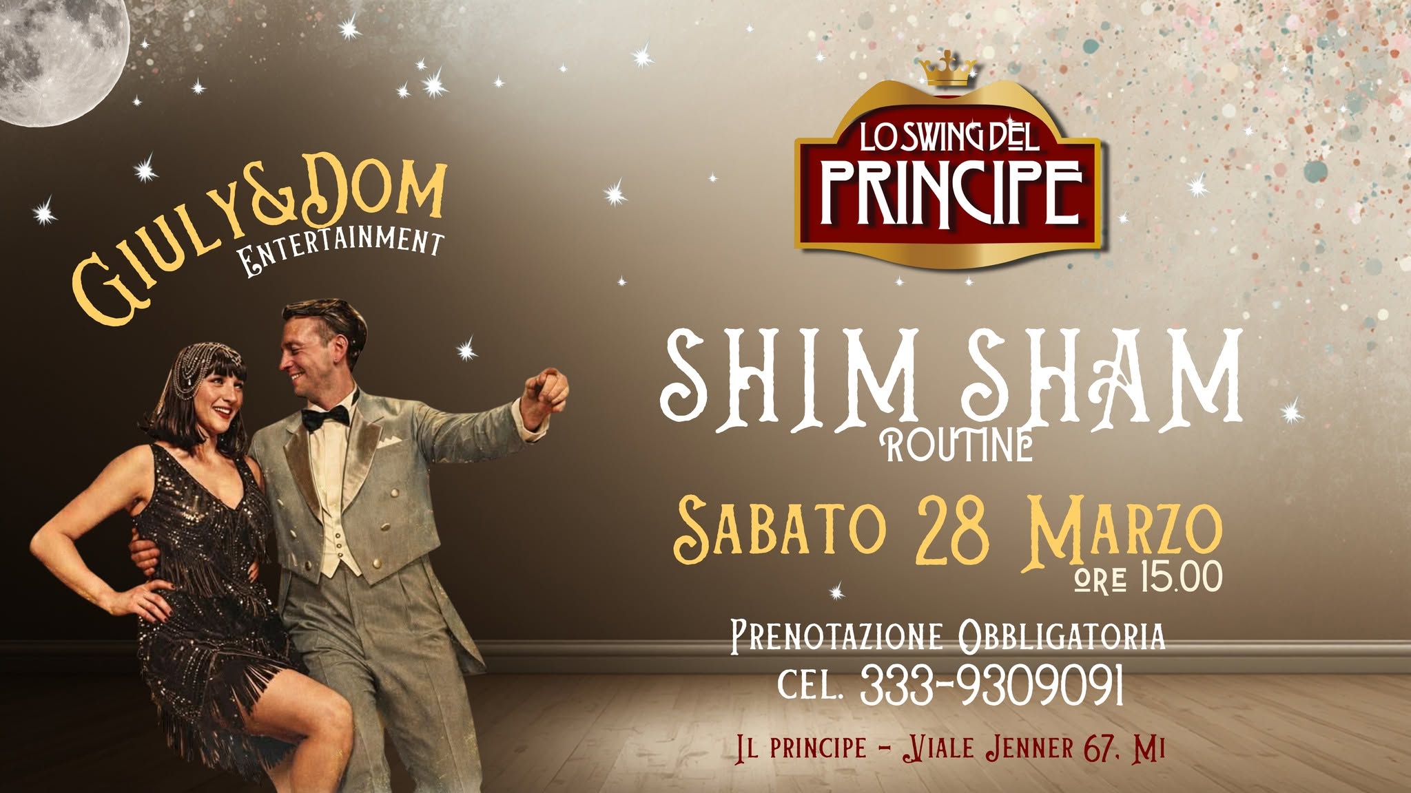 Lo Swing del Principe - STAGE SHIM SHAM - Sabato 28 Marzo con Giuly&Dom