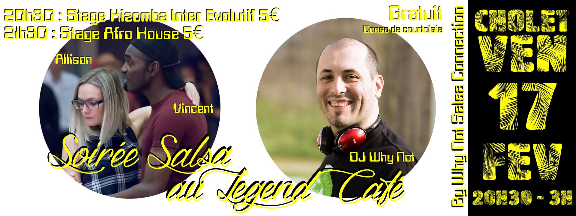 Soirée Salsa au Legend Café près de Cholet