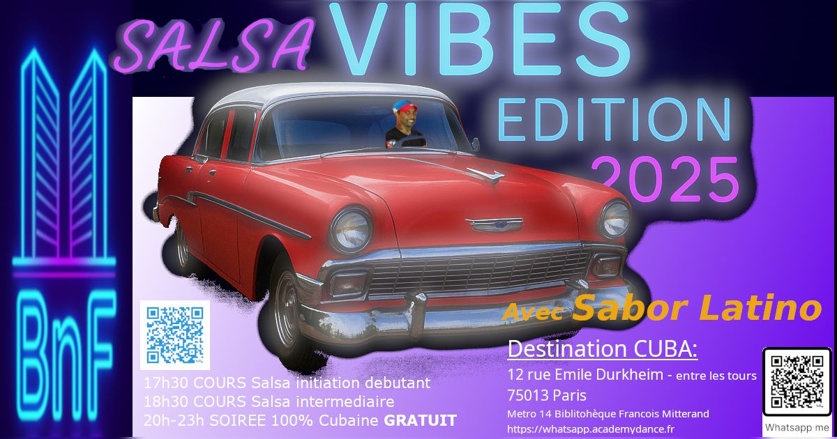 Salsa Vibes BnF Mega soiree + Cours