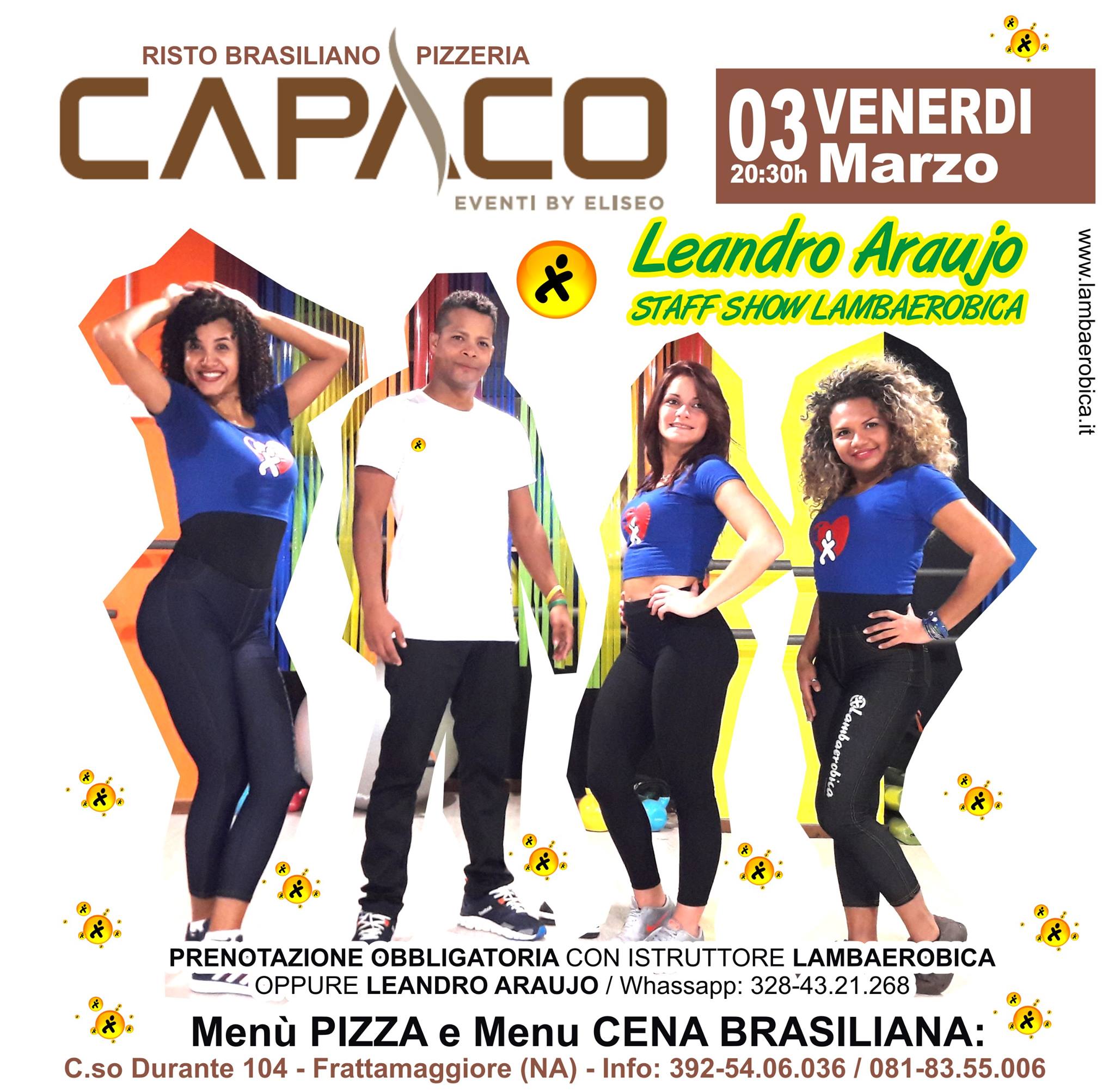Lamba Pizza Al Capaco Con Leandro Araujo E Staff
