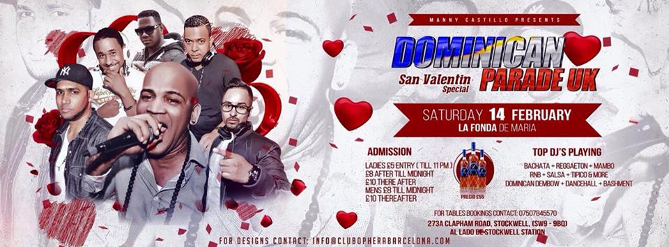 -★SAN VALENTIN SPECIAL DOMINICAN PARADE UK★- @ LA FONDA DE MARIA (Stockwell) 3