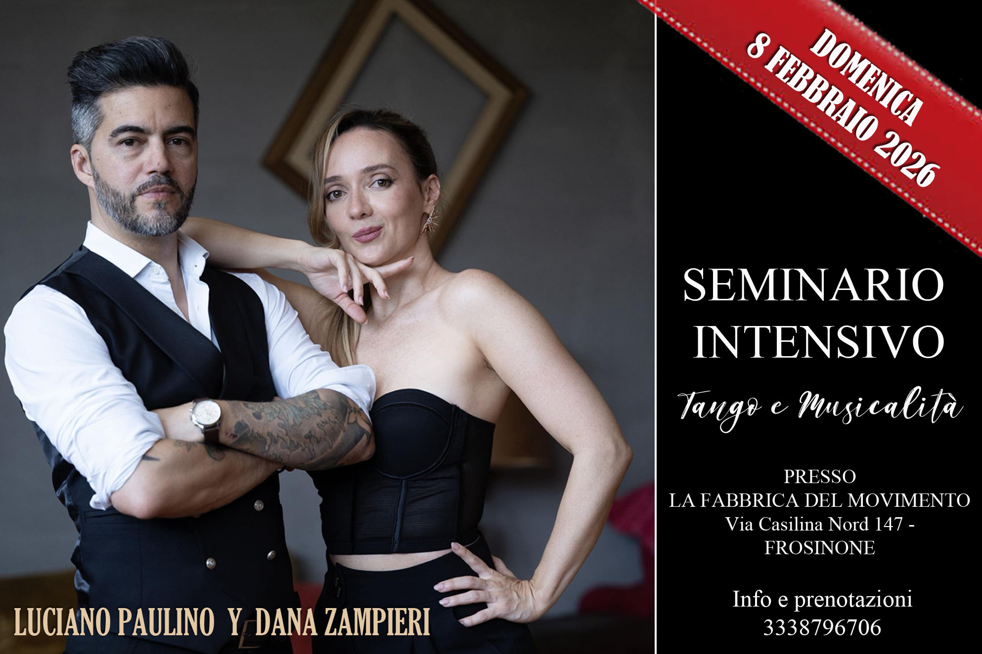 SEMINARIO INTENSIVO con DANA ZAMPIERI e LUCIANO PAULINO