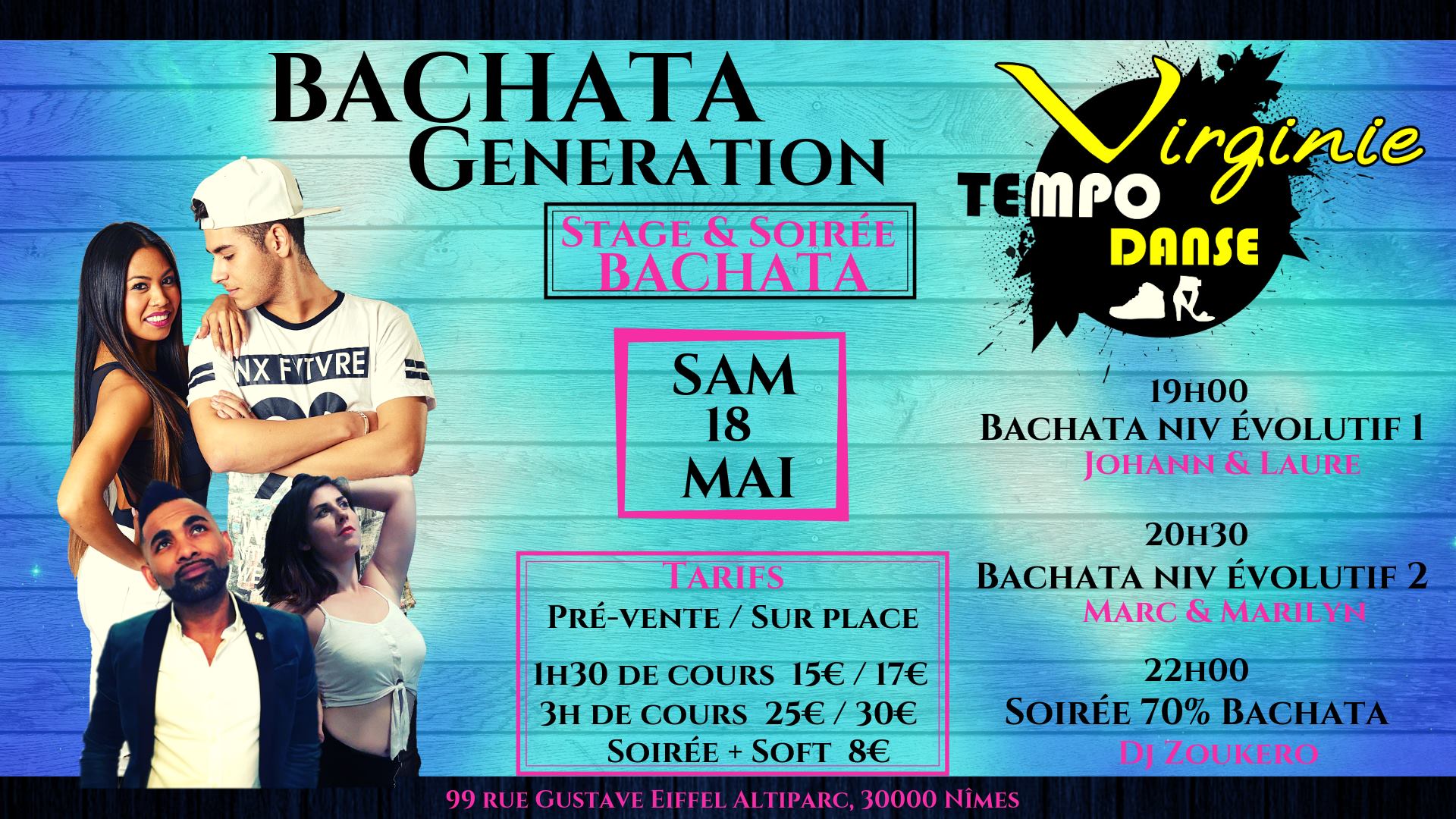 Bachata Génération Virginie Tempo danse à Nîmes