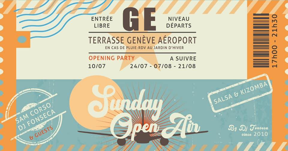 Sunday Open Air 10e édition terrasse aeroport