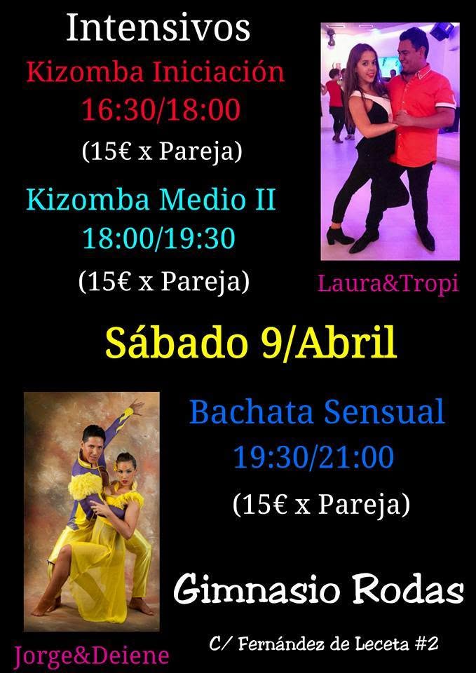 Intensivos de Kizomba y Bachata Sensual
