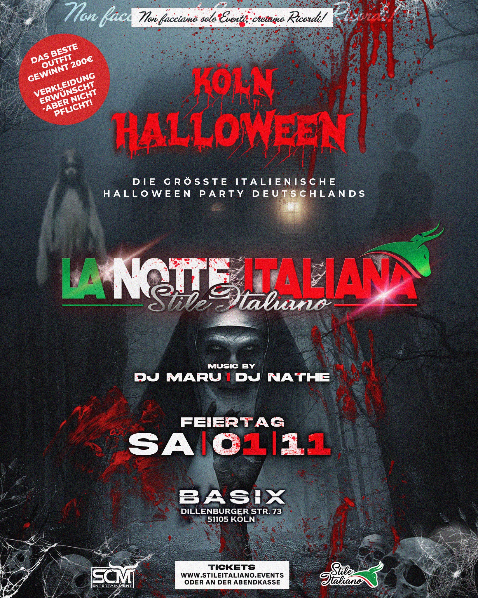 La Notte Italiana • Halloween XXL • 1.11. KÖLN