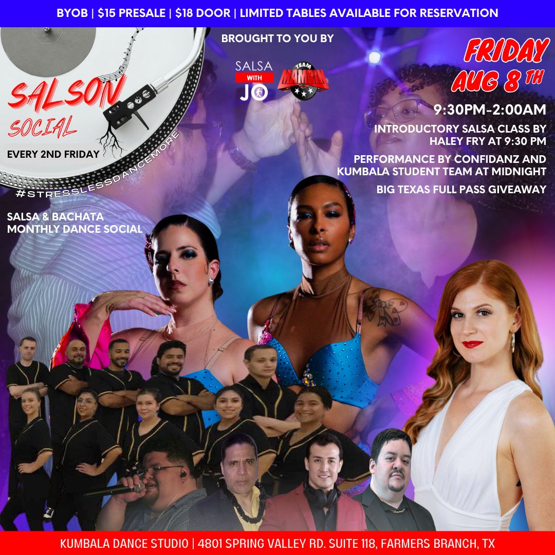 SalSon - Salsa & Bachata Dance Social - BIG Texas Full Pass Giveaway