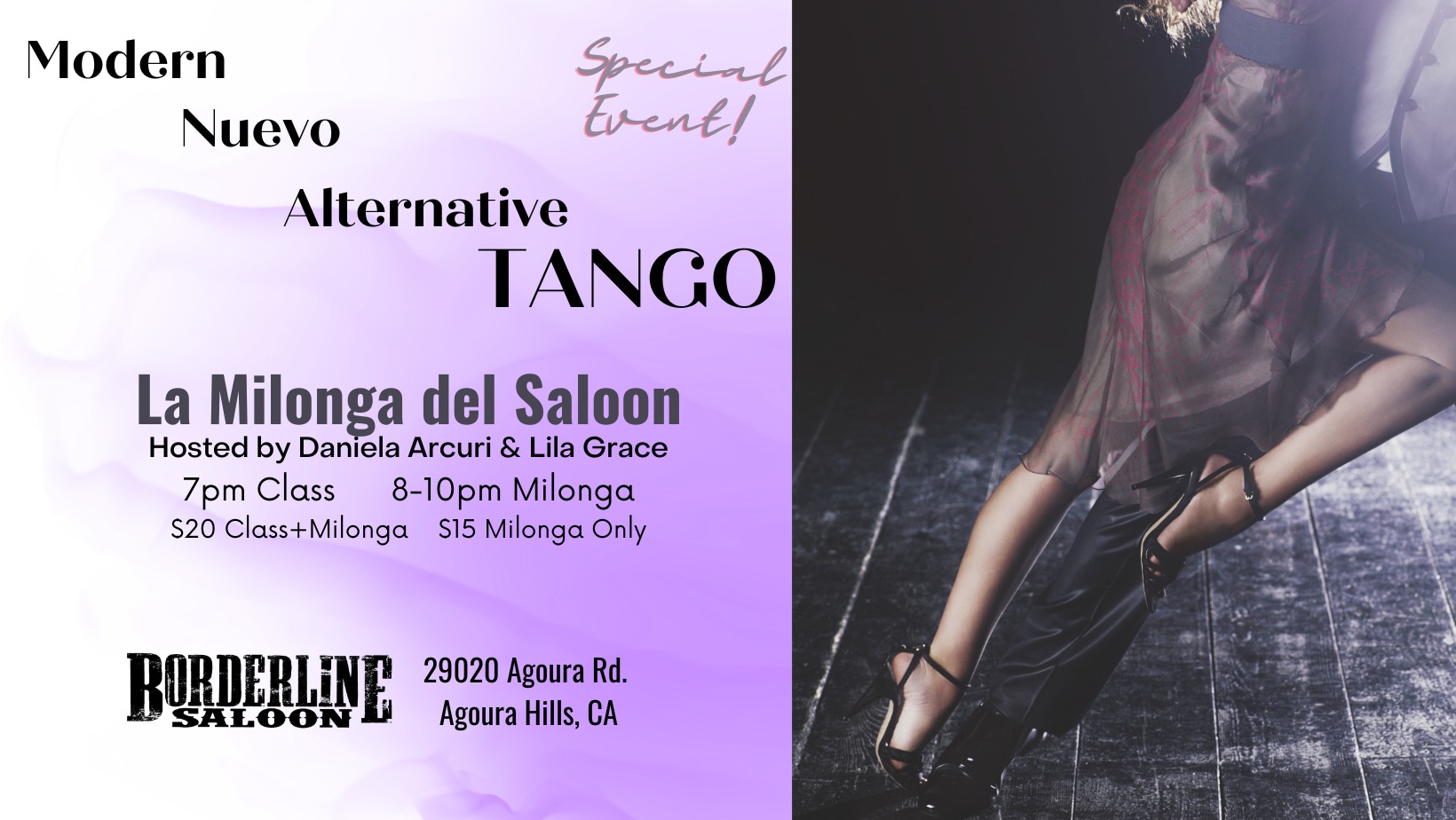 La Milonga del Saloon - Special MODERN MUSIC ONLY Milonga