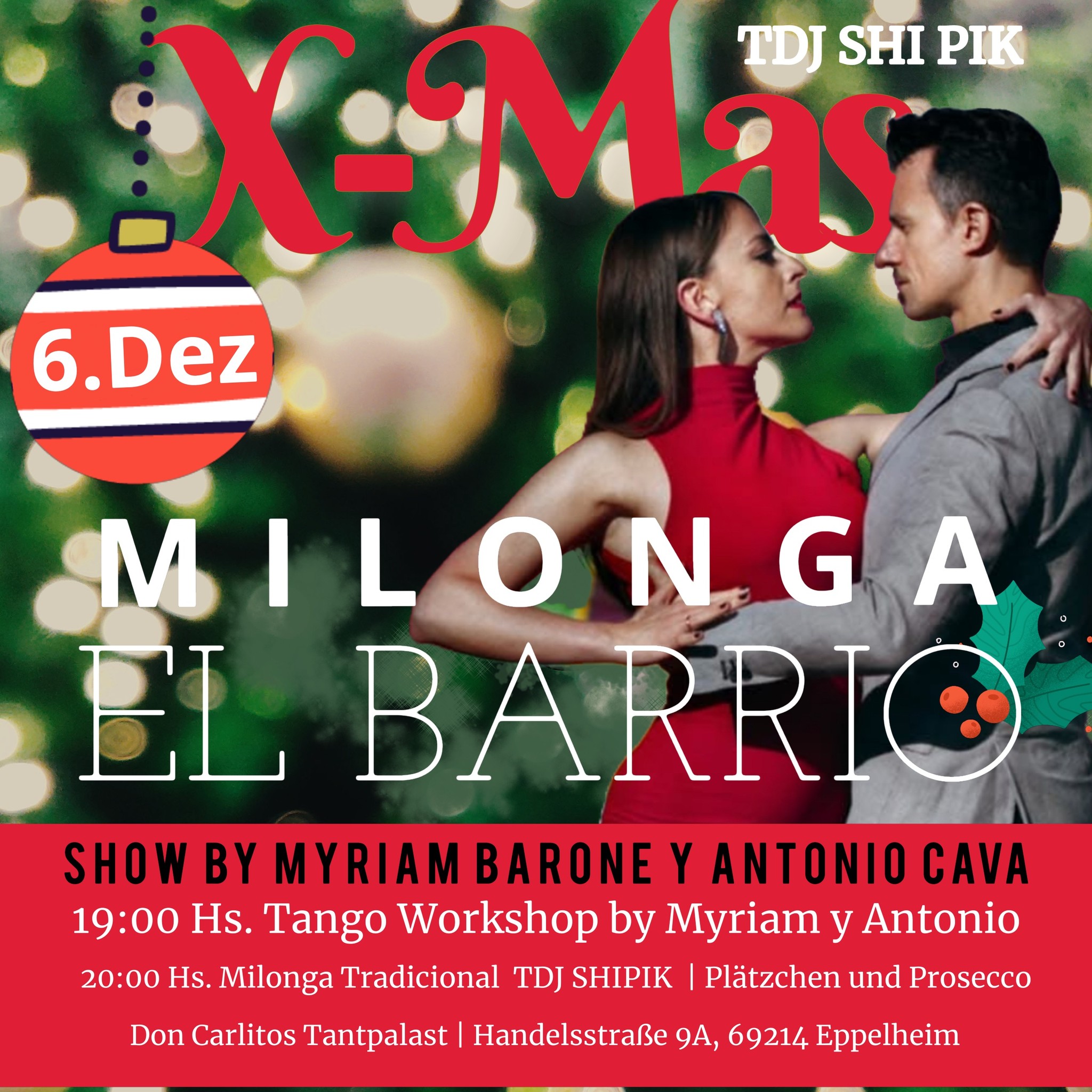 X-Mas EL BARRIO MILONGA Workshop y Show by MYRIAM y ANTONIO