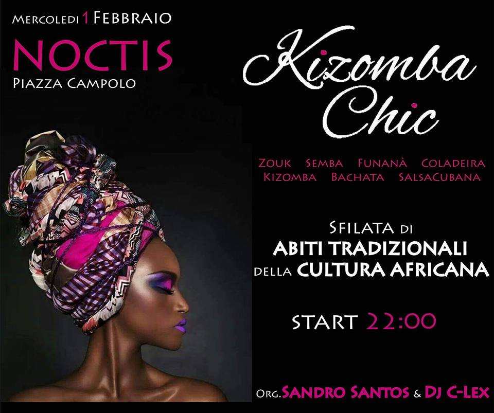 Mercoledi 1 FEBBRAIO Serata Multietnica presso NOCTIS Pa.