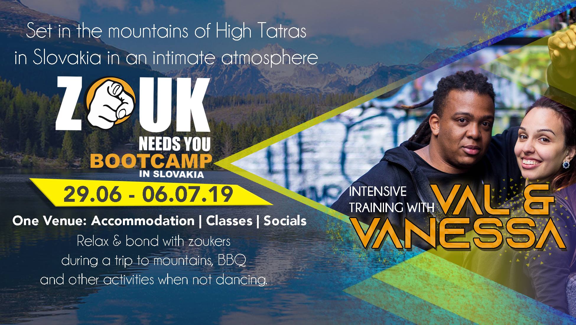 Zouk Needs You Bootcamp in Slovakia 30 hrs with Val & Vanessa