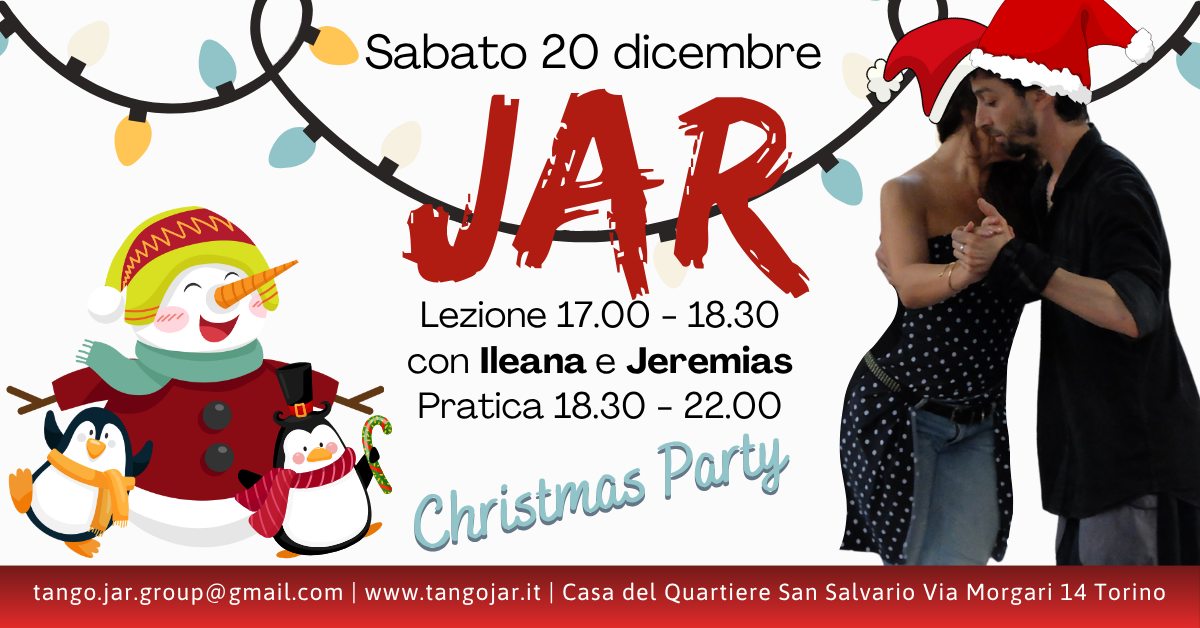 la JAR: pratica libera e Xmas Party