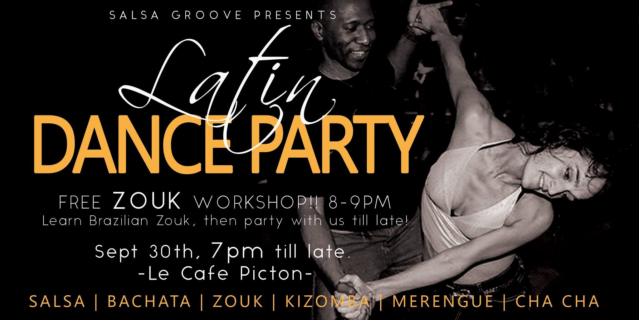 Latin Dance Party & Zouk Workshop - Le Cafe