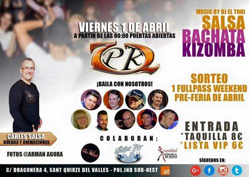 Ruedas Carles Salsa , este viernes en 7pk2