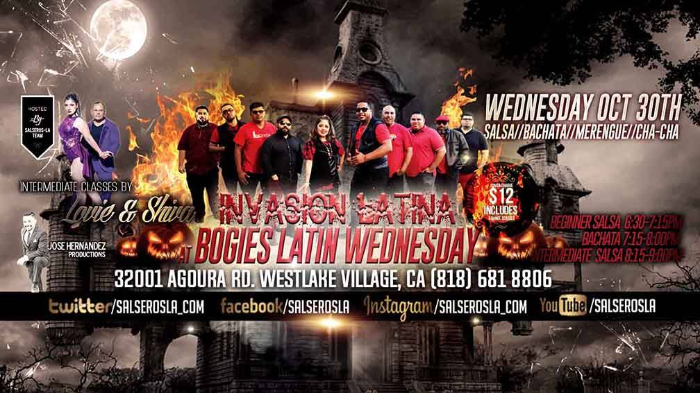 Halloween Salsa and Bachata with Invasion Latina at Bogies