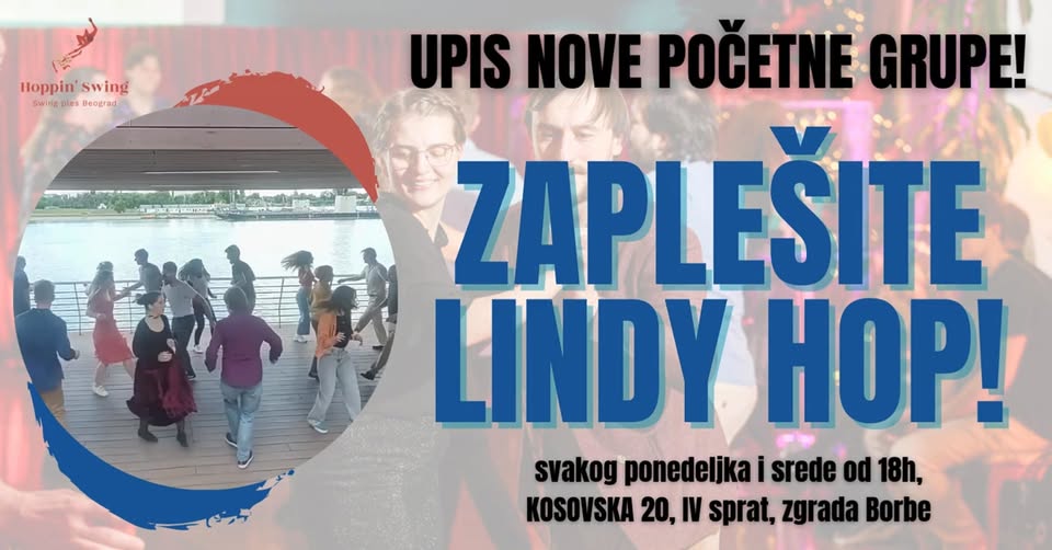 ZAPLEŠITE LINDY HOP! Upis nove početne grupe u aprilu