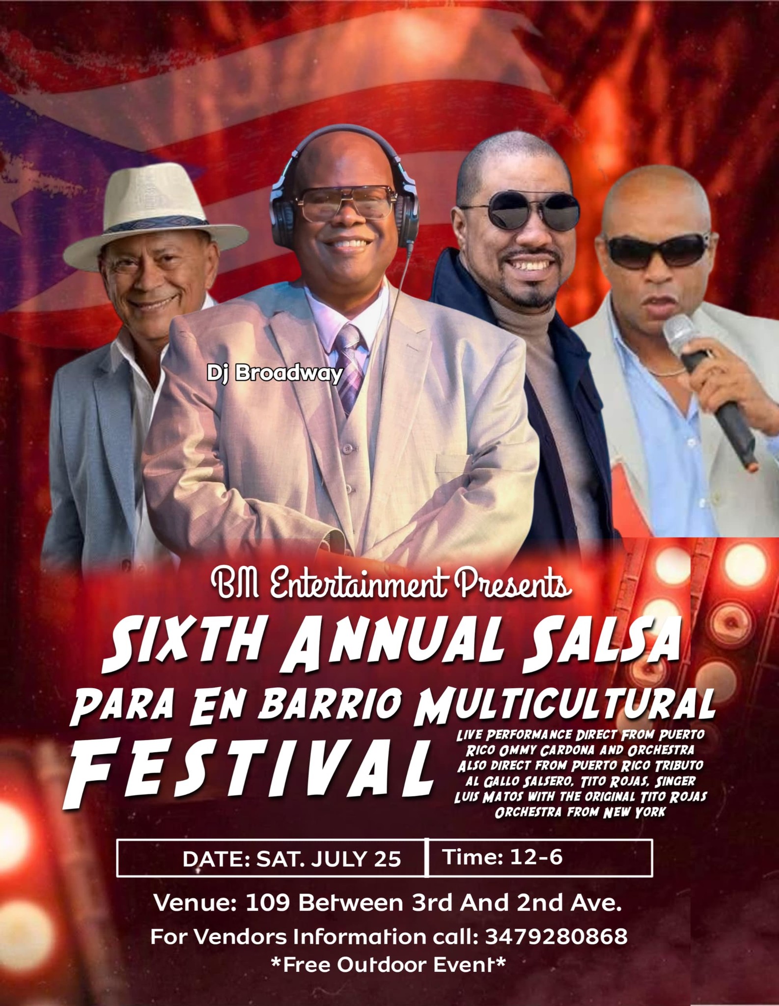 Salsa en barrio six annual festival Puerto Rico comes to el barrio