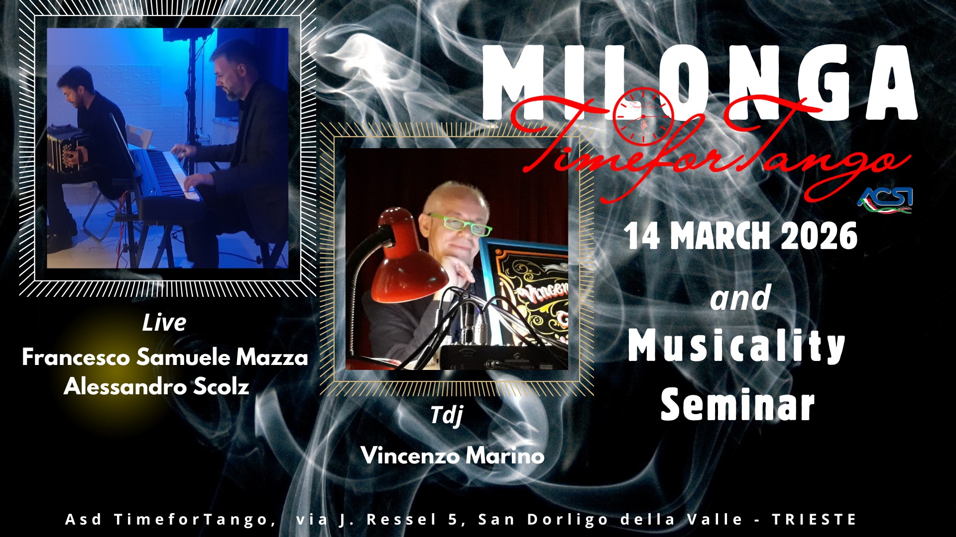 Seminar & Milonga Live TimeforTango