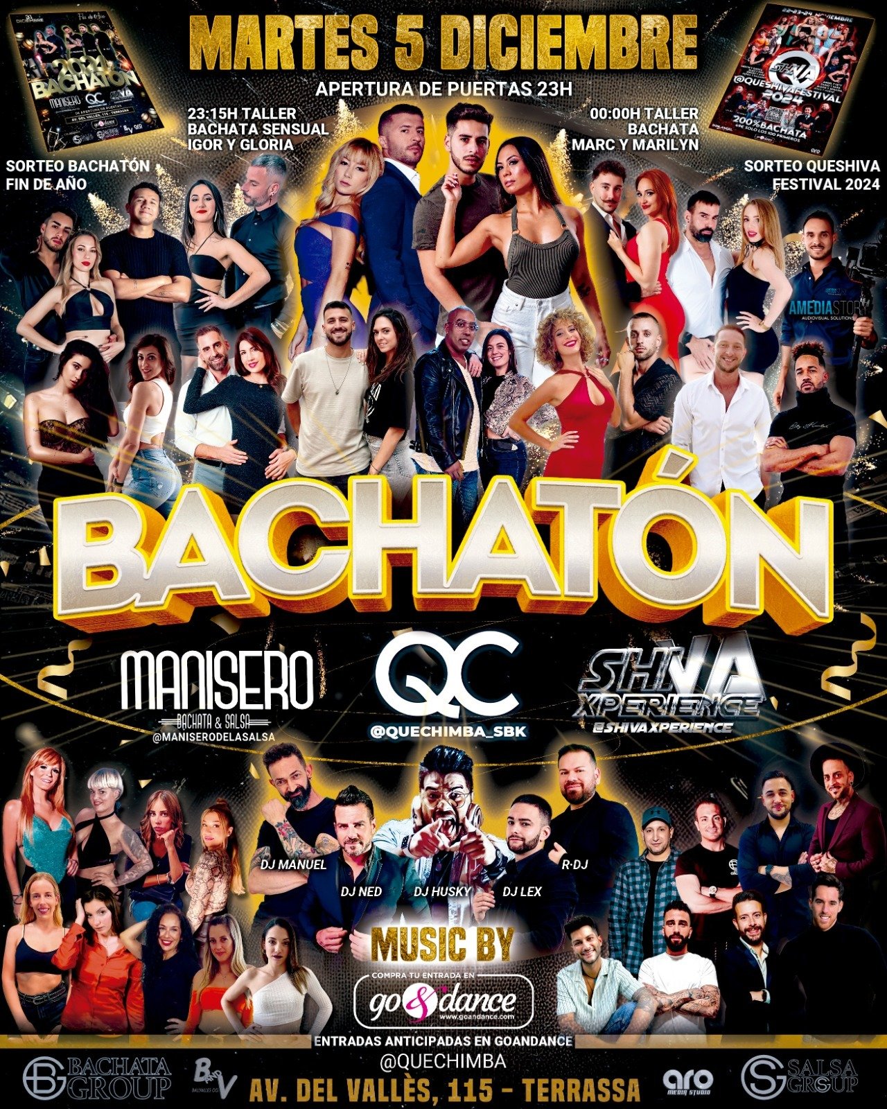 BACHATÓN MARTES 5 DICIEMBRE