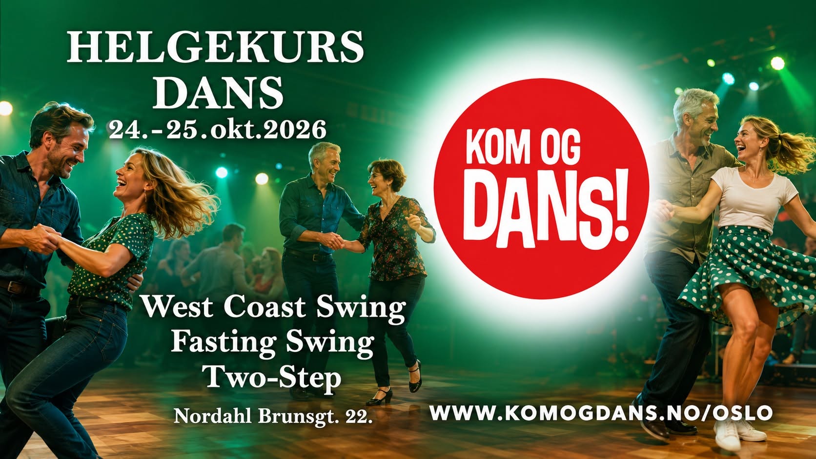 Helgekurs: West Coast Swing - Fastingswing - Two-Step
