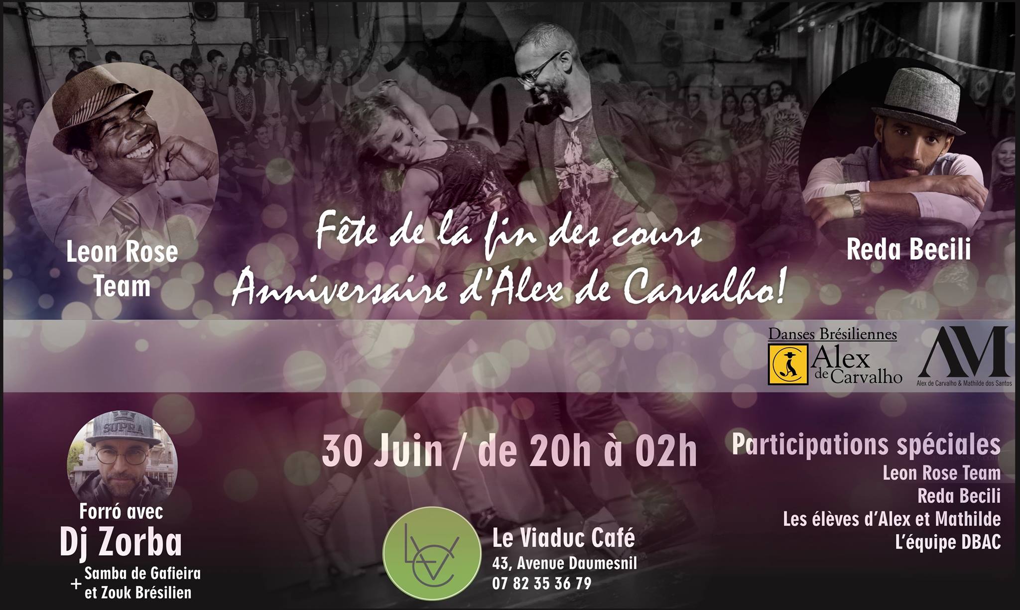 Fête de la fin des cours + Anniversaire Alex de Carvalho
