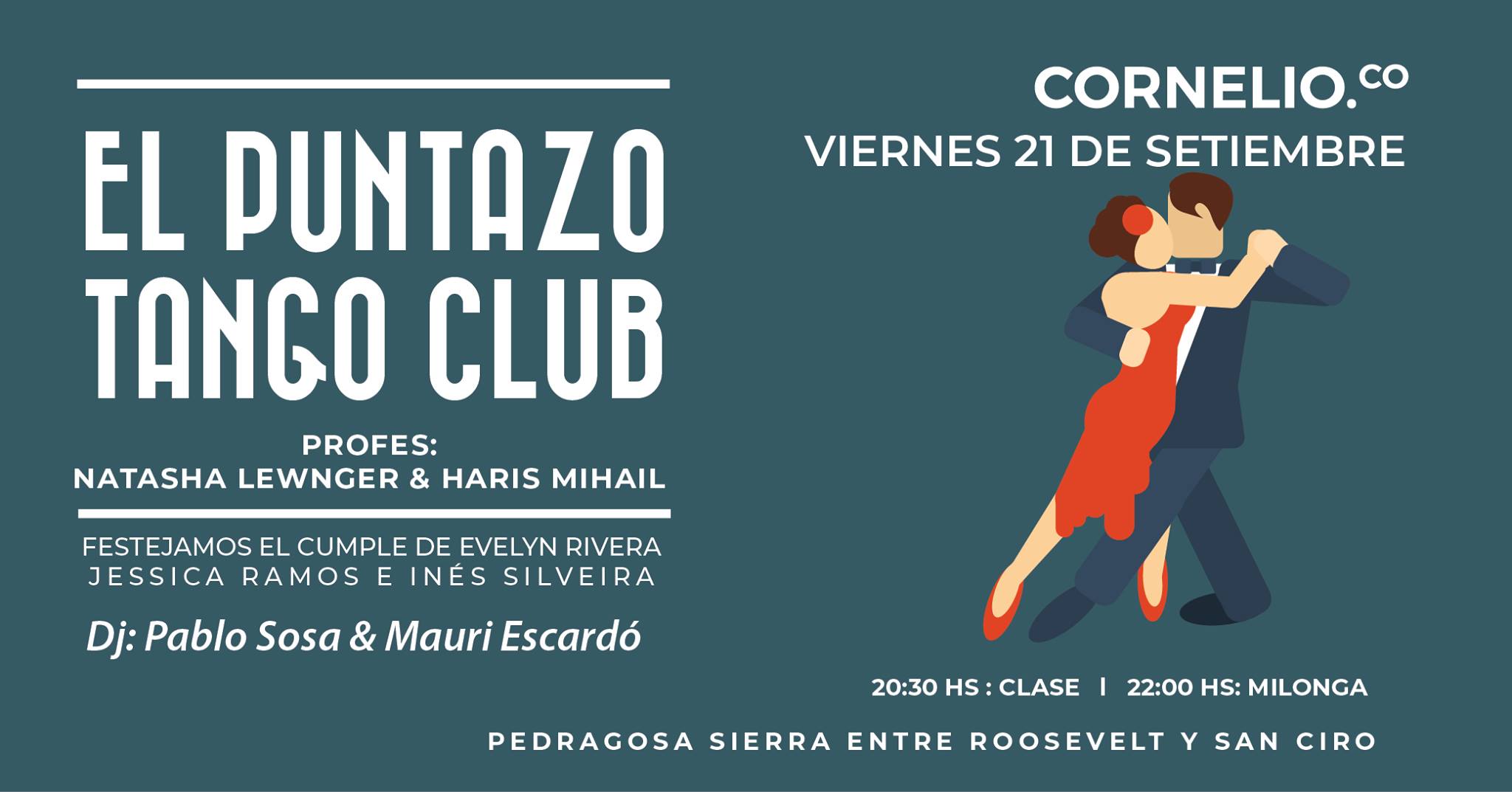 • Viernes: El Puntazo Tango Club en Cornelio •