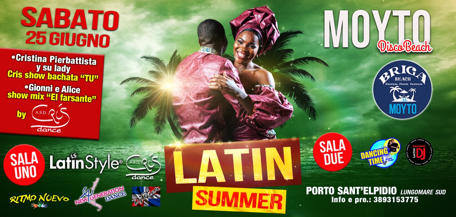 IL SABATO LATINO @ MOYTO by Briga Beach