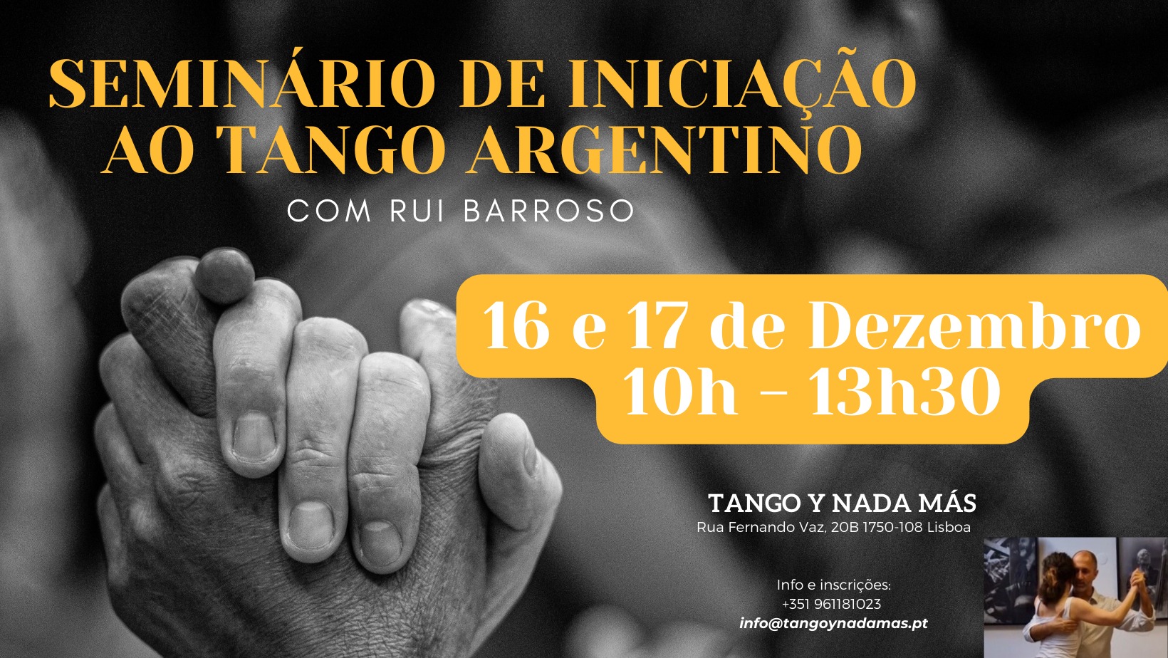 SEMINÁRIO INTENSIVO DE INICIAÇÃO AO TANGO ARGENTINO
