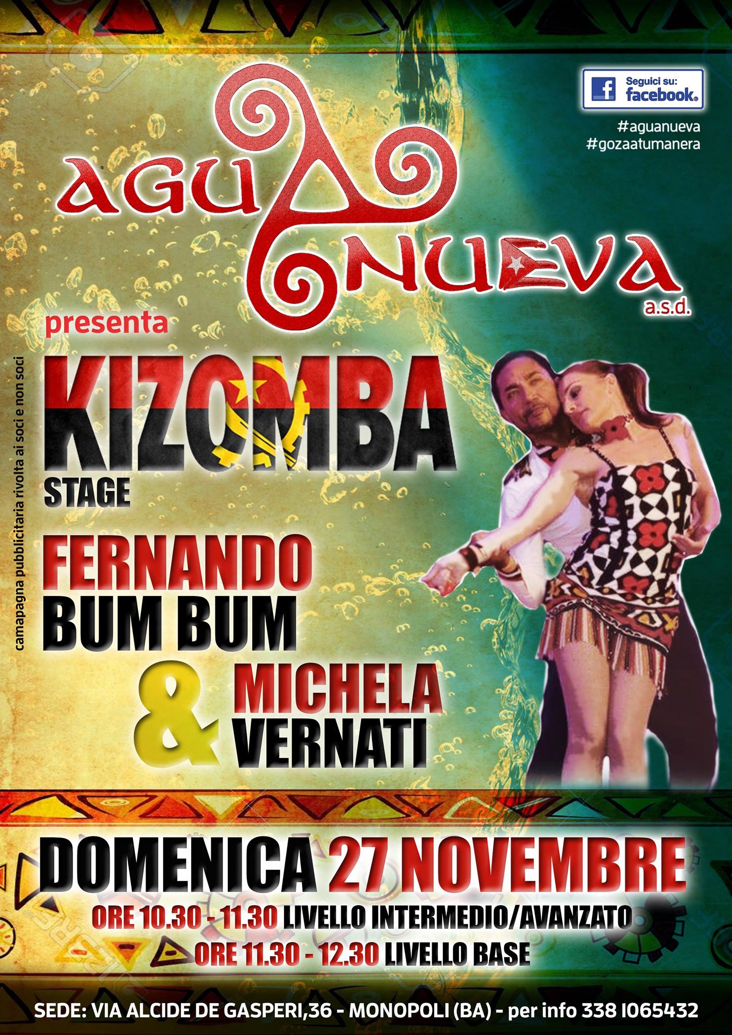 STAGE Kizomba con Fernando Bum Bum e Michela