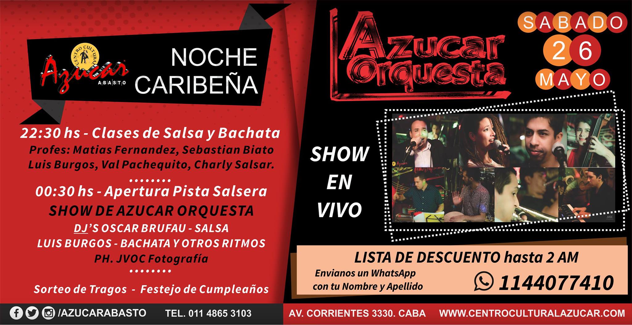 Azucar Orquesta en Vivo - Social Salsero