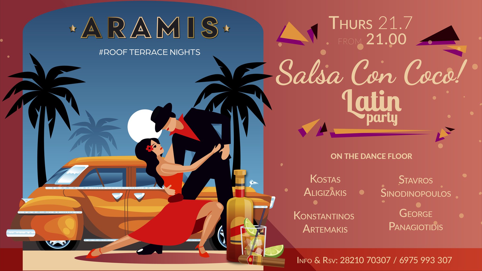 Salsa Con Coco! Latin Party vol 2 ARAMIS Roof Terrace Nights