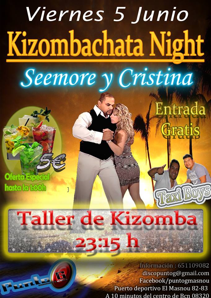 KIZOMBACHATA NIGHT! VIERNES 5 DE JUNIO