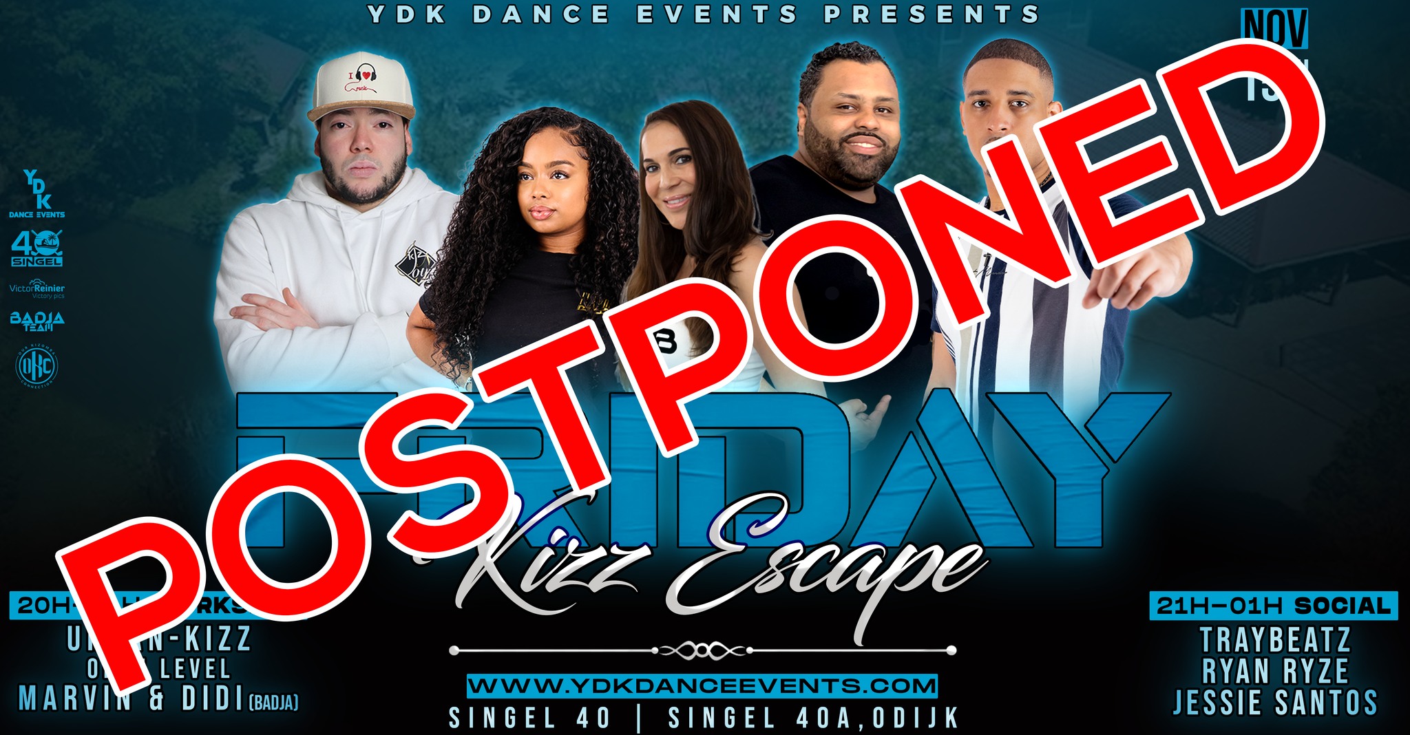 Friday Kizz Escape Workshop by Marvin & Didi Party with DJ Traybeatz, Ryze and Jessie Santos