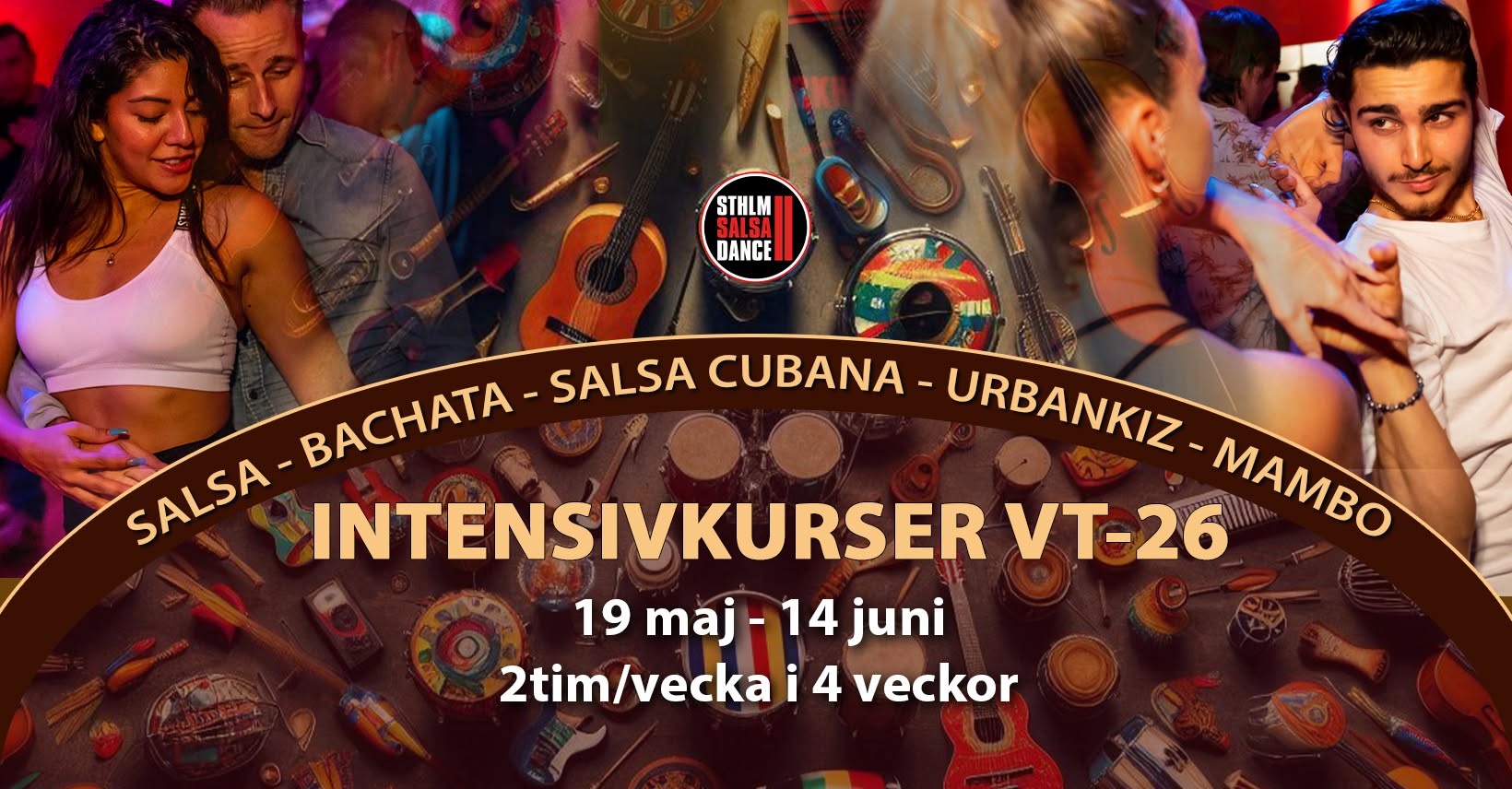 Intensivkurser 19 maj 11 juni på Stockholm Salsa Dance!